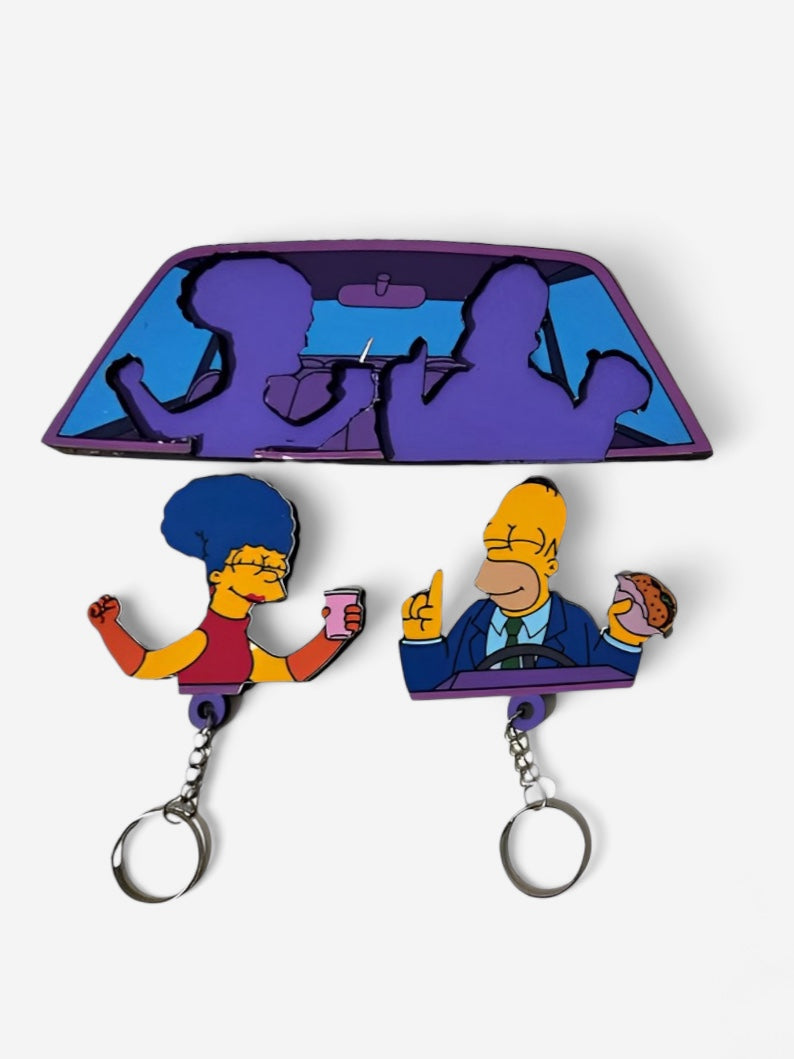 Homer and Marge - Car